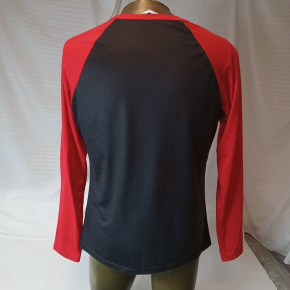 PatPat Christmas Reindeer Plaid Raglan Shirt Women’s Large Long Sleeve Holiday - Picture 7 of 10